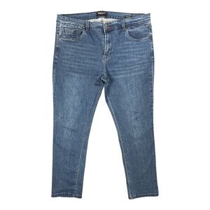 Kenneth Cole New York Men's Blue Jeans Straight Fit Stretch Denim Size 38x32